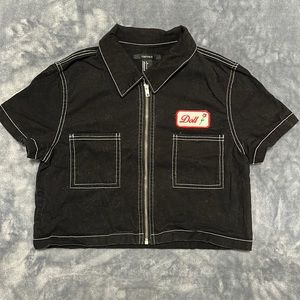 Size Small Zipped Crop Top